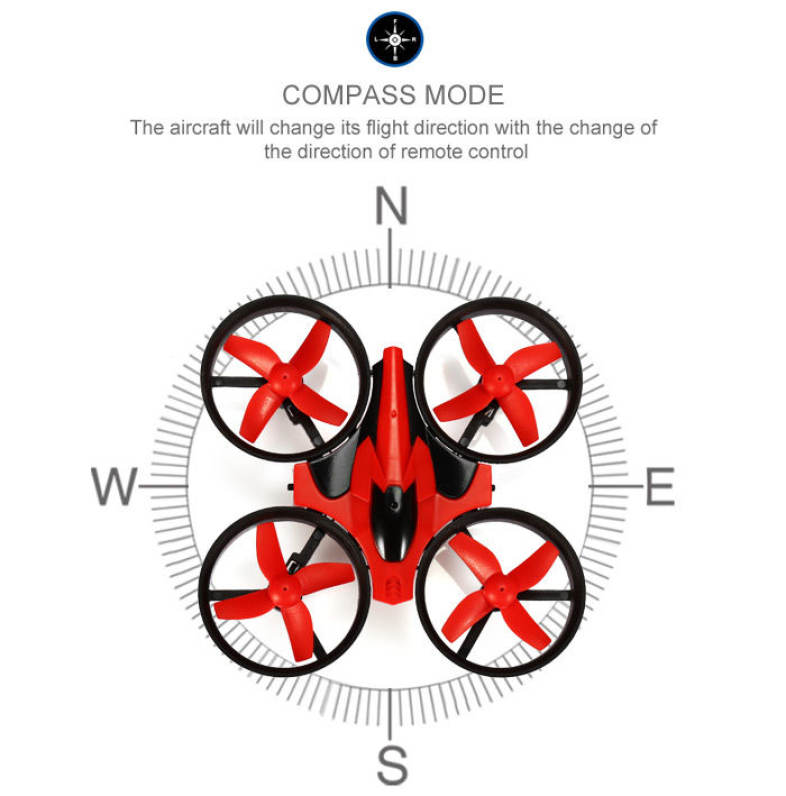 NIHUI NH - 010 2.4G 6CH 6 Axis Gyro Mini RC Quadcopter 360 Degree Flip One Key Return with LED Light