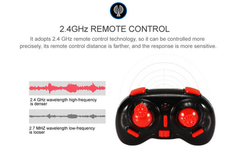 NIHUI NH - 010 2.4G 6CH 6 Axis Gyro Mini RC Quadcopter 360 Degree Flip One Key Return with LED Light