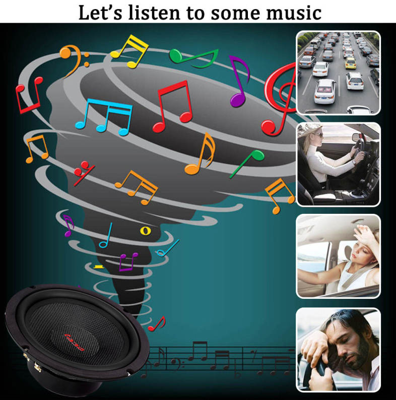 Paired Leibo LB - BS69H Automobile Two-way Component Audio Speaker 6.5 Inch High Pitch Black