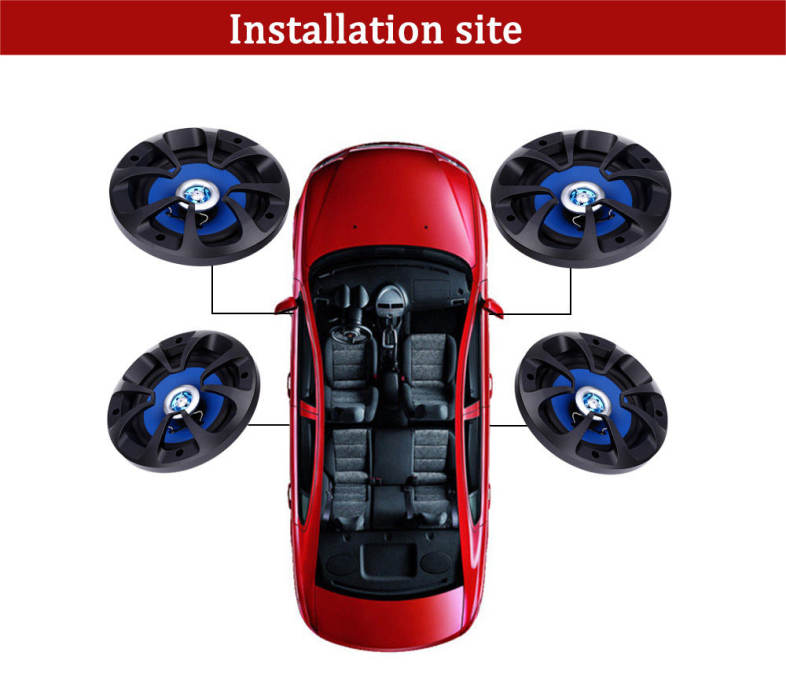 Paired Leibo LB - PP2502T Automobile Coaxial Loudspeaker 5 Inches High Pitch
