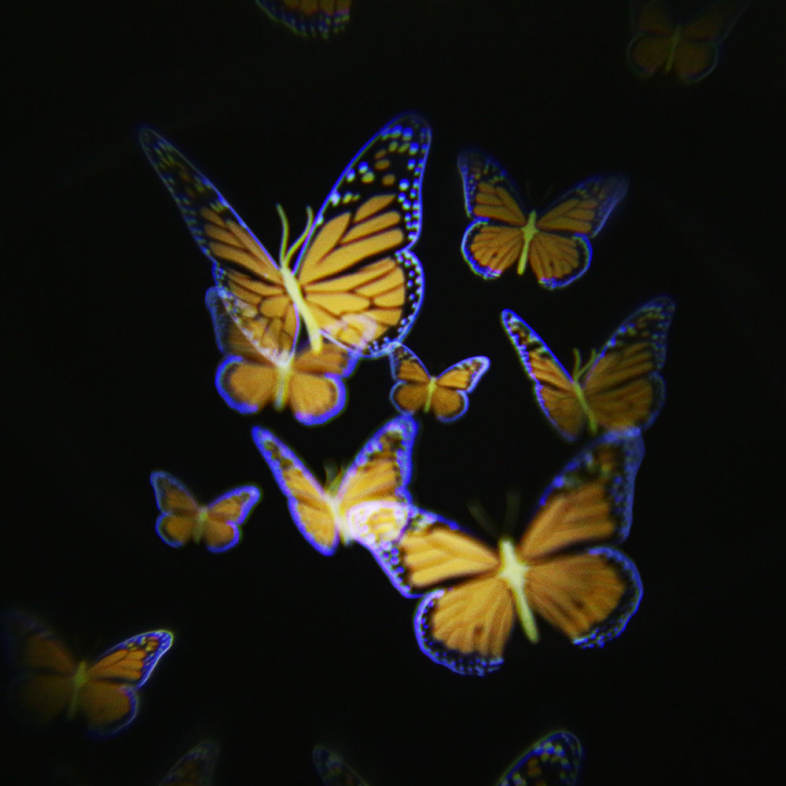 Lightme 100 - 240V 4W LED Colorful Butterfly Light Waterproof Landscape Projector Lamp