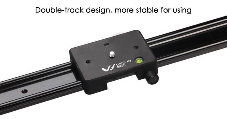 WEIHE WH60R 80CM ( 31.5 inch ) DSLR DV Camera Track Dolly Slider Video Stabilizer System