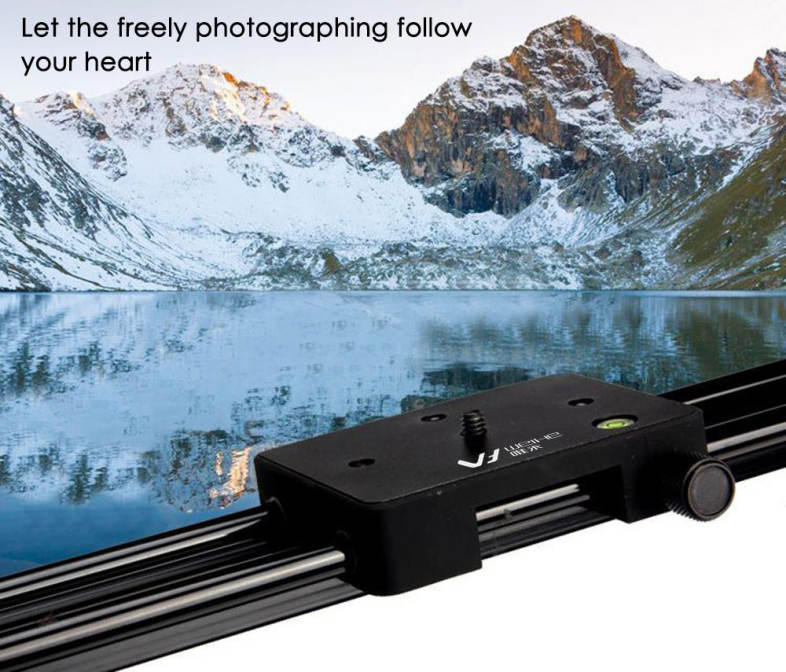 WEIHE WH60R 80CM ( 31.5 inch ) DSLR DV Camera Track Dolly Slider Video Stabilizer System