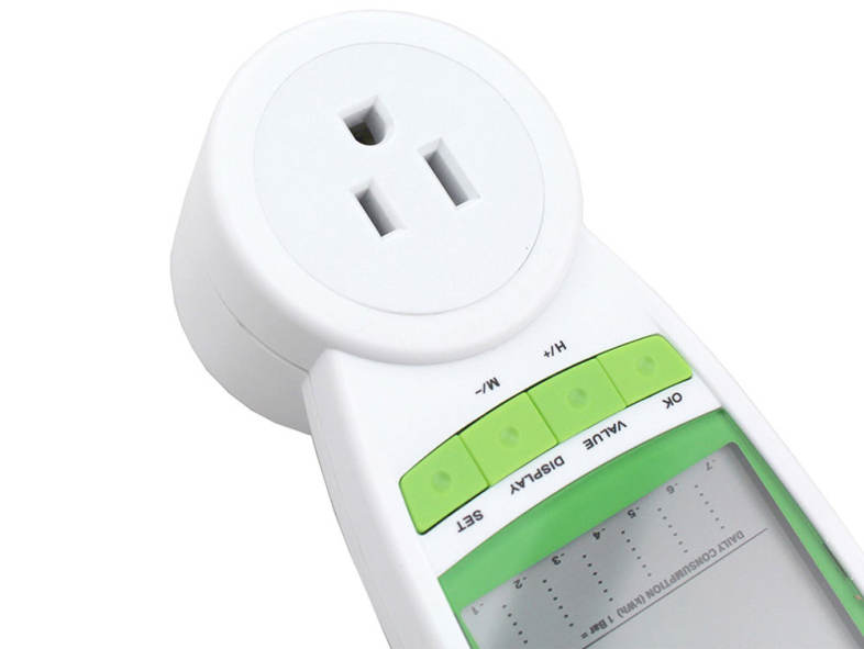 TS - 838 UK Plug Power Energy Meter Wattage Voltage Current Frequency Monitor Analyzer with Factor Display - 230V