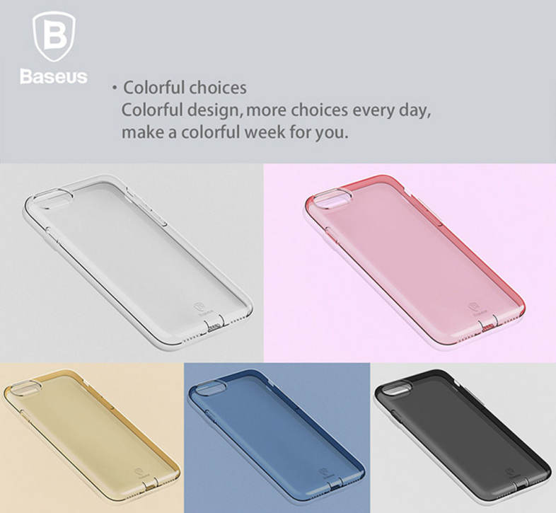 Baseus 4.7 inch Ultra Thin Transparent Soft Protective Dustproof Mobile Phone Back Case Cover for iPhone 7