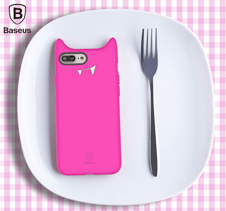 Baseus 5.5 inch Soft Funny Devil Protective Mobile Phone Back Case Cover for iPhone 7 Plus