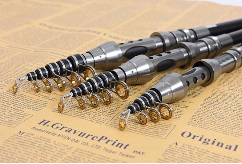 LEO Carbon Fiber Mini Automatic Fishing Rod Sea River Lake Pole Fish Device