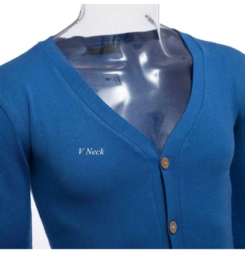 Casual Solid Color V Neck Long Sleeve Slim Fit Knitwear for Men