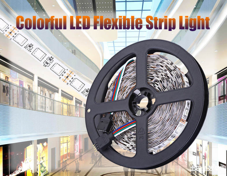 5M 300 LEDs SMD 5050 Flexible Colorful Strip Light Christmas Decorative Lamp with Remote Control