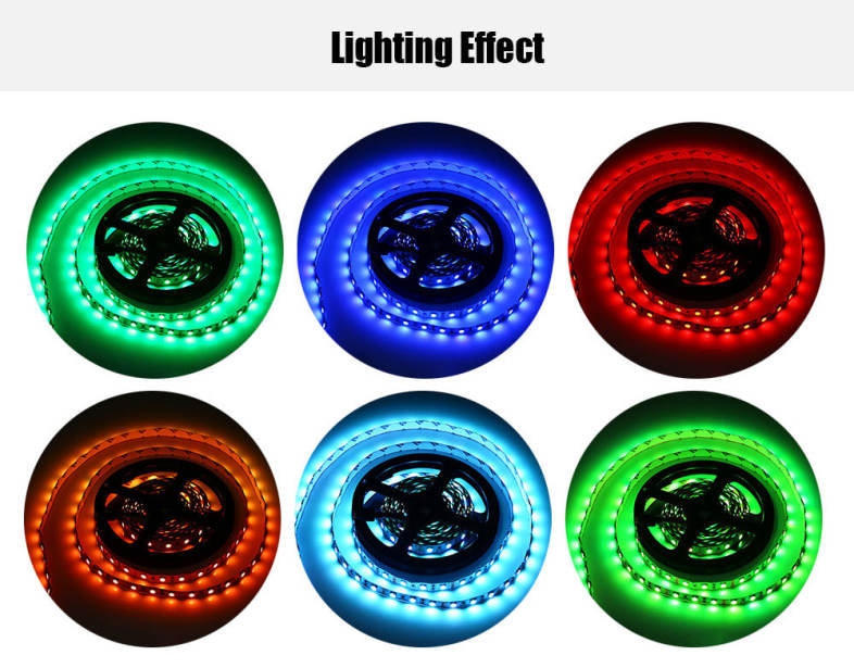 5M 300 LEDs SMD 5050 Flexible Colorful Strip Light Christmas Decorative Lamp with Remote Control