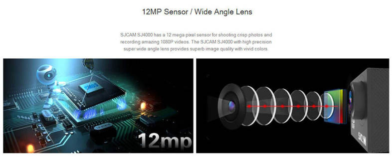 Original SJCAM SJ4000 Action Sport Camera 1080P 170 Degrees Wide Angle Lens 12MP Sensor