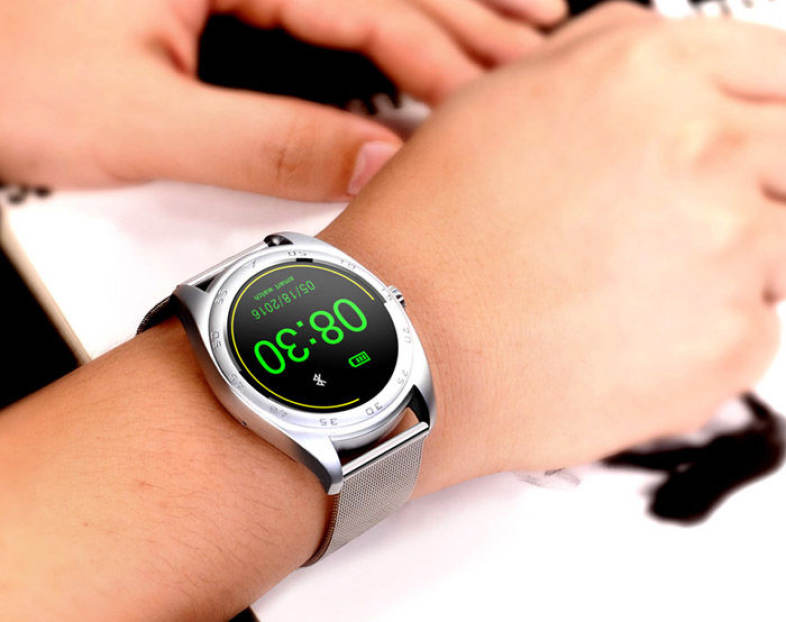 CACGO K89 Bluetooth 4.0 Heart Rate Monitor Smart Watch with Three-axis Accelerometer Loudspeaker