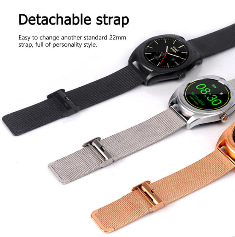 CACGO K89 Bluetooth 4.0 Heart Rate Monitor Smart Watch with Three-axis Accelerometer Loudspeaker