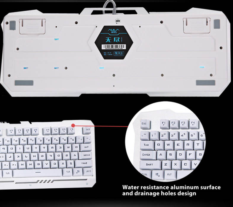 AULA USB Wired Optical Gaming Keyboard with Backlight