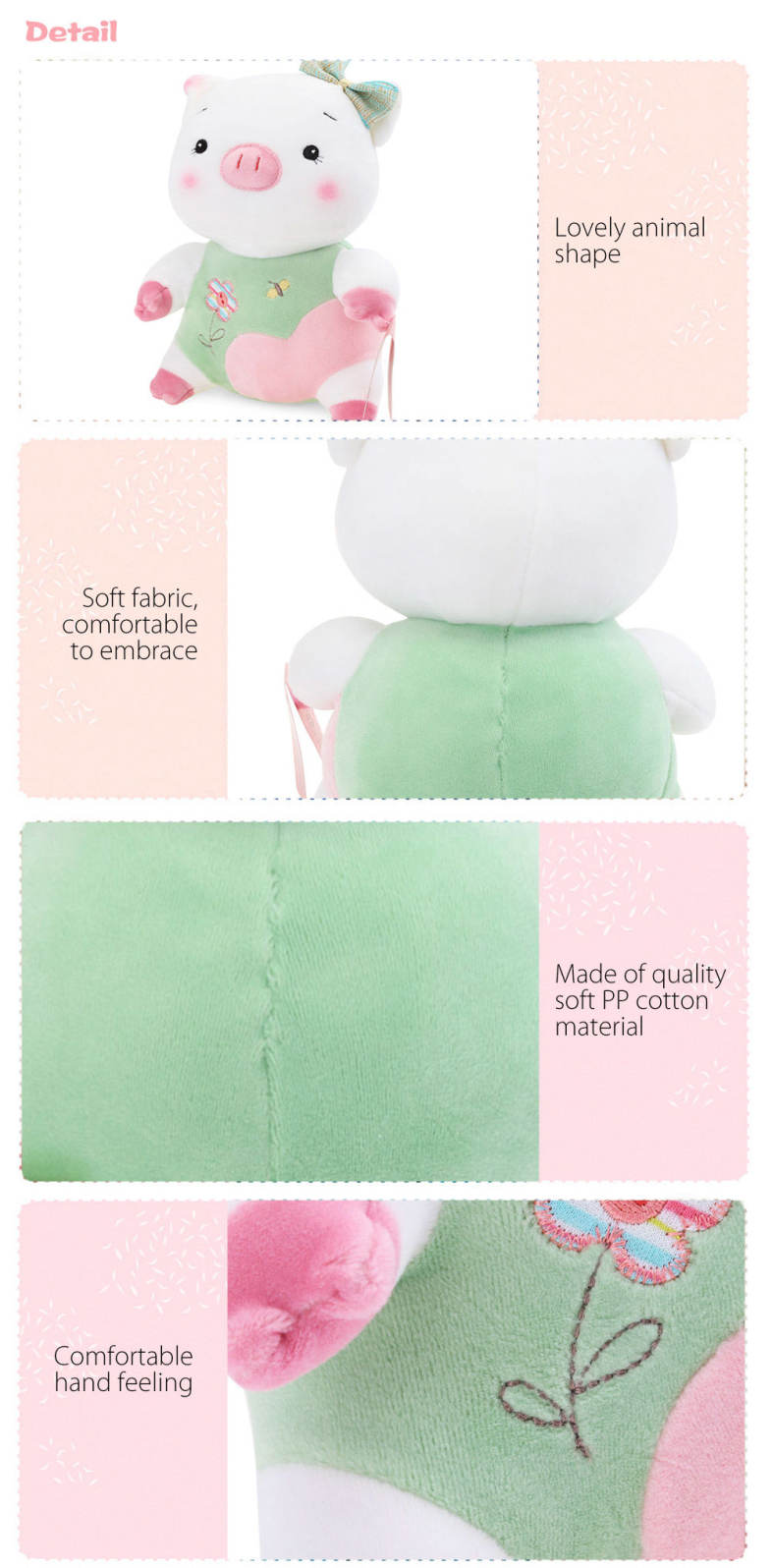Metoo Little Pig Plush Doll Toy Birthday Christmas Gift