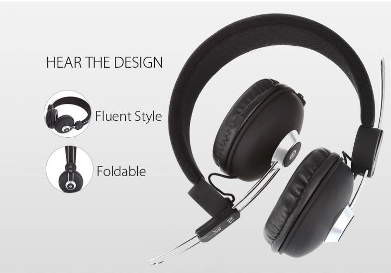 JKR 110 3.5MM Plug Wired Stereo HiFi Music Headphones Headset
