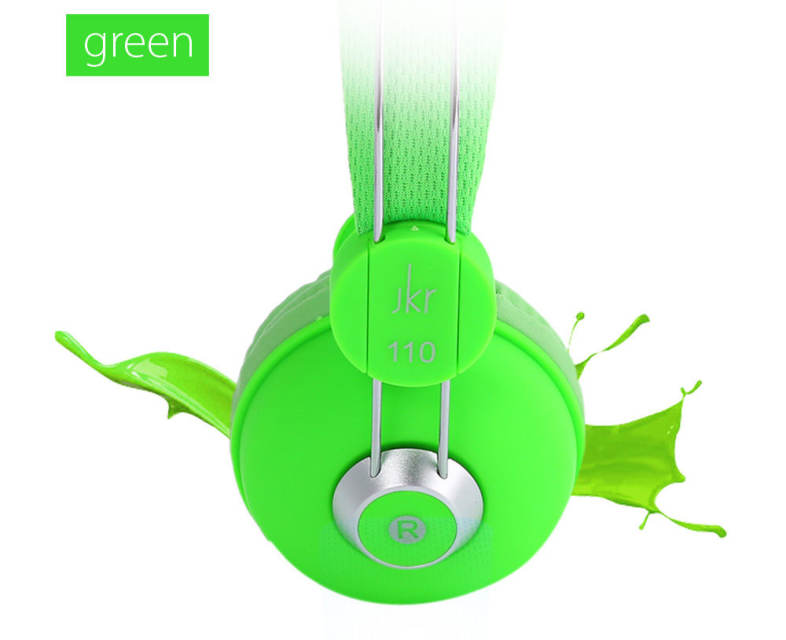 JKR 110 3.5MM Plug Wired Stereo HiFi Music Headphones Headset