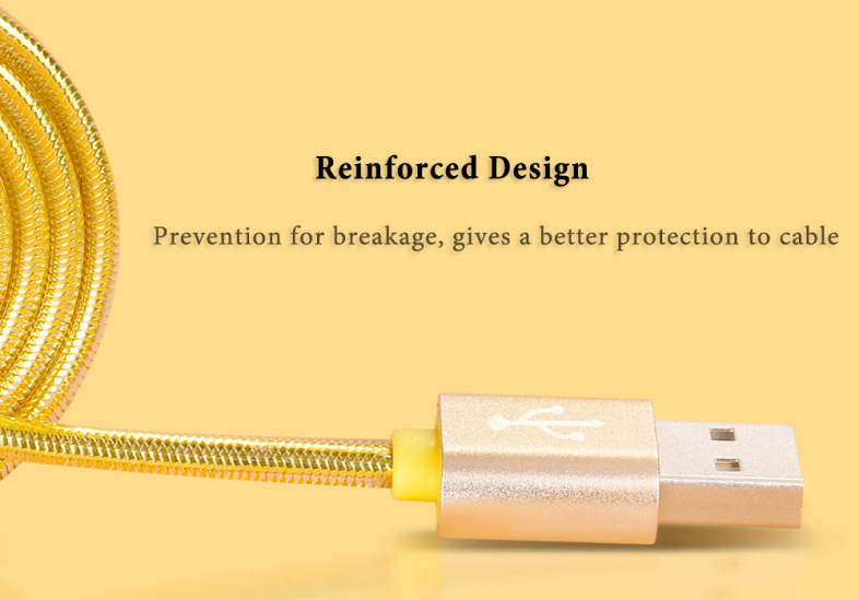 HOCO UPL12 2.4A Metal Jelly Texture Intelligent Breathing Light Braided Cable for iPhone 1.2M