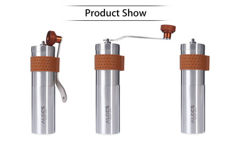 ALOCS CW - K17 Portable Outdoor Camping Home Handmade Coffee Bean Grinder