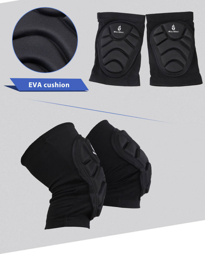 WOLFBIKE BC314 Paired Elastic Knee Pad Breathable Leg Sleeve Kneepad Protector for Football Basketball Skiing