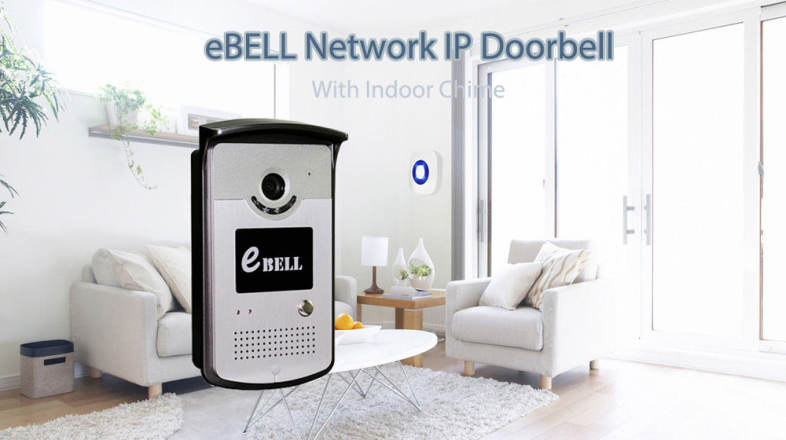 eBELL ATZ - DBV03P - 433MHz Network WiFi Doorbell 720P 1.0MP Night Vision with Indoor Chime
