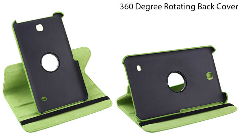 360 Degree Rotating Case Stand Protective Cover PU Leather for Samsung Galaxy Tab 4 8.0 SM - T331 / T330