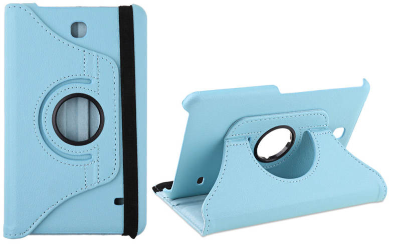360 Degree Rotating Case Stand Protective Cover PU Leather for Samsung Galaxy Tab 4 8.0 SM - T331 / T330