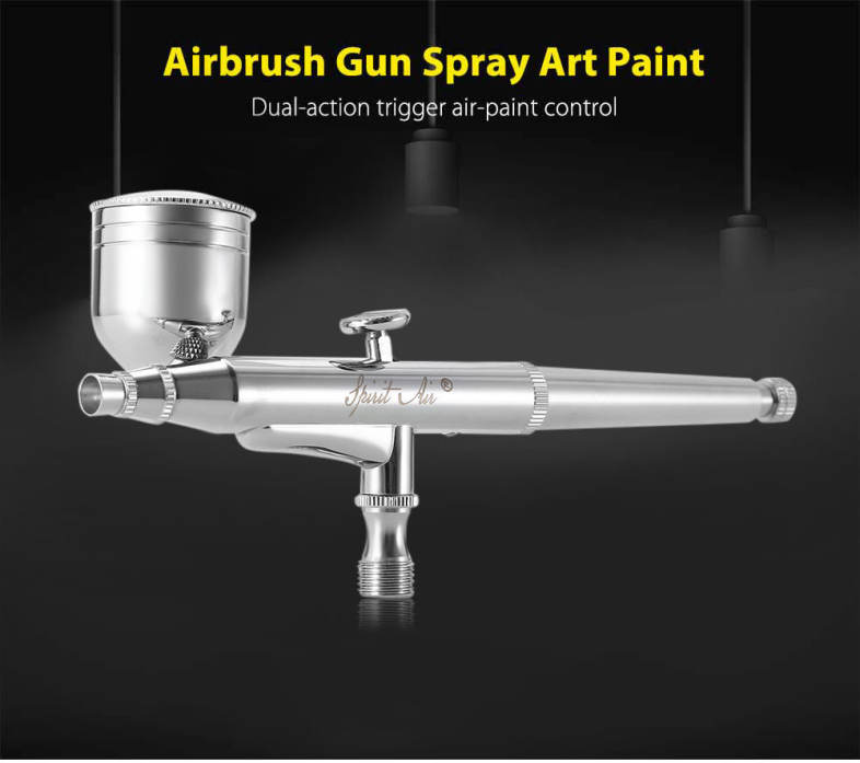 Spirit air BT - 134K 0.2mm / 0.3mm / 0.5mm Gravity Feed Dual Action Airbrush Paint Spray Gun Set