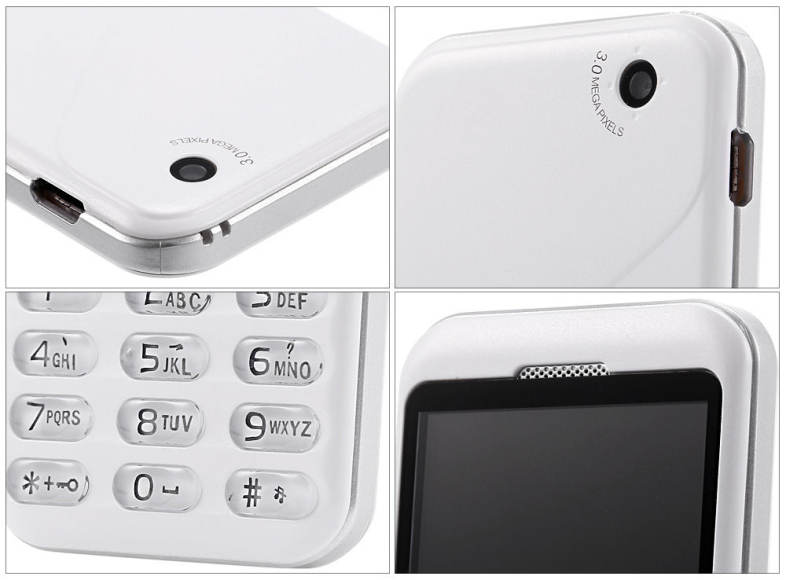 MELROSE M6 1.70 inch Pocket Card Phone Camera Bluetooth MP3 Playback FM Alarm Recorder Calender