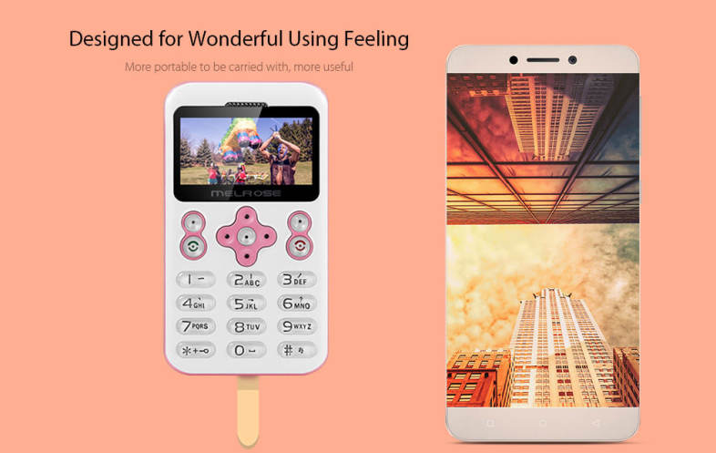 MELROSE M6 1.70 inch Pocket Card Phone Camera Bluetooth MP3 Playback FM Alarm Recorder Calender