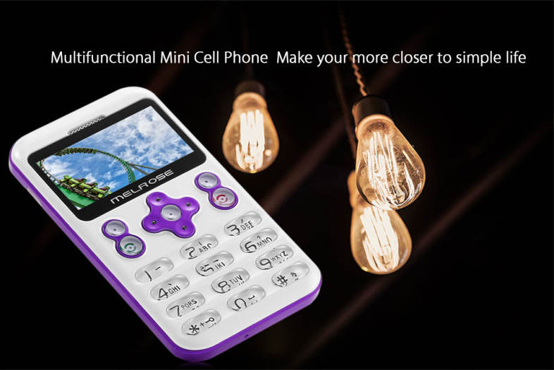 MELROSE M6 1.70 inch Pocket Card Phone Camera Bluetooth MP3 Playback FM Alarm Recorder Calender