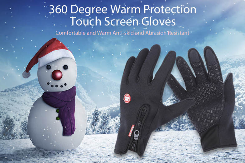 Paired Outdoor Windproof Sport Skiing Screen Glove for Cycling Bicycle Mountaineering Motorcycle Racing