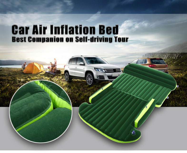 Drive Travel Universal Automotive Air Inflation Bed Wave Design Environmental Material Comfortable Airbed for SUV