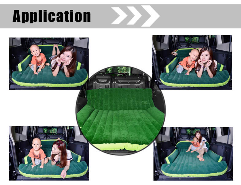 Drive Travel Universal Automotive Air Inflation Bed Wave Design Environmental Material Comfortable Airbed for SUV