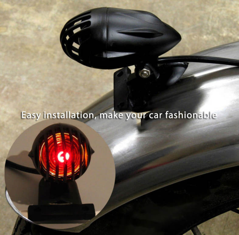 Motorcycle Tail Break Stop Light License Plate Holder for Harley Chopper