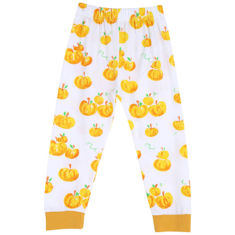 Fashionable Halloween Lantern Print Elastic Waist Baby Pants