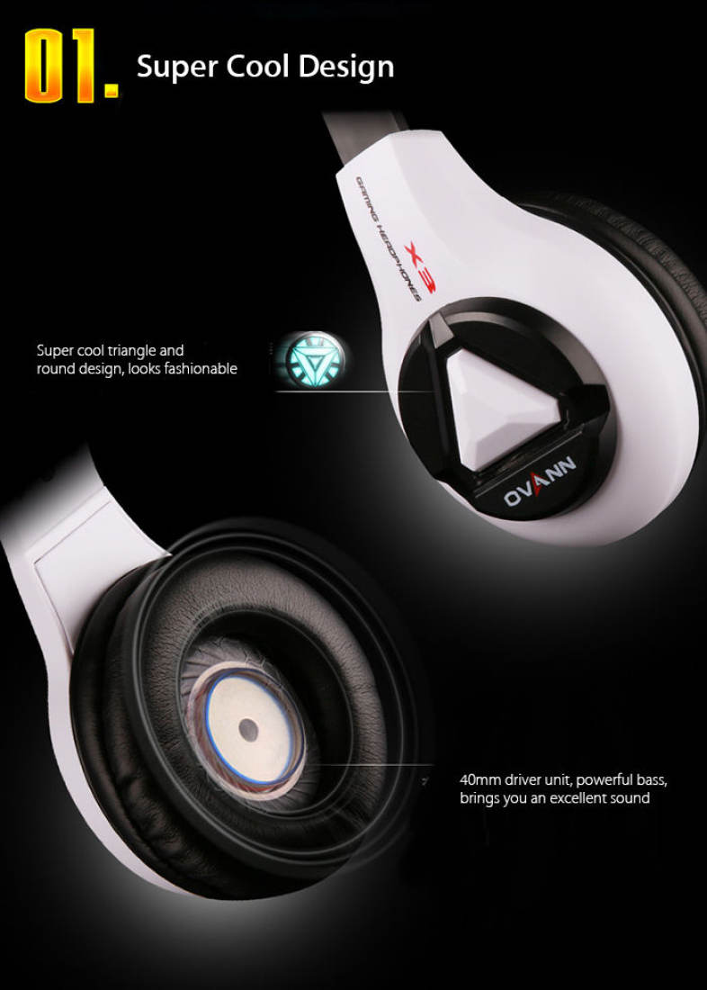 OVANN X3 Professional Gaming Headsets with Microphone Volume Control