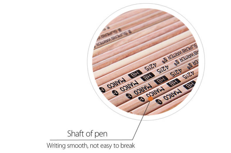 Marco 4215 50pcs Bottled Wooden HB Pencil for School Office Supplies