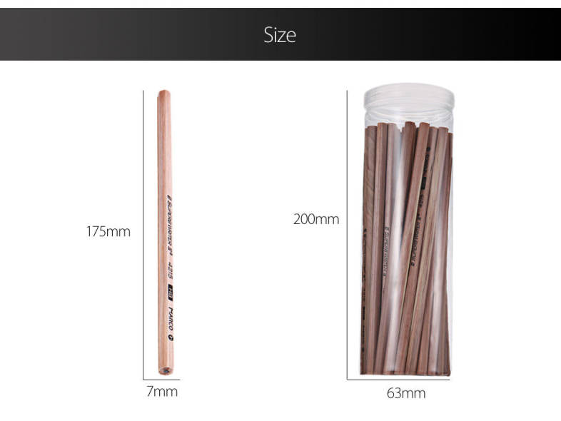 Marco 4215 50pcs Bottled Wooden HB Pencil for School Office Supplies