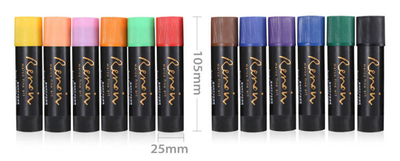 Marco Renoir 2508 12 Colors Rotatable Washable Oil Painting Stick