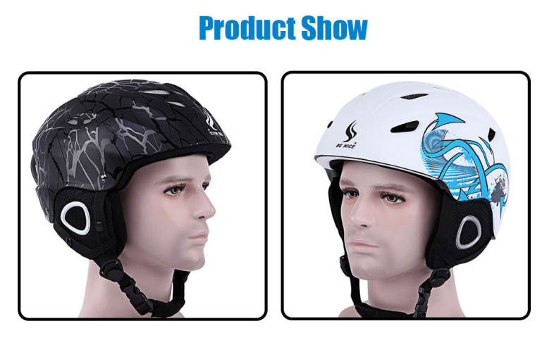 BENICE Cycling Skiing Helmet Outdoor Sport Headgear with Adjustable Buckle