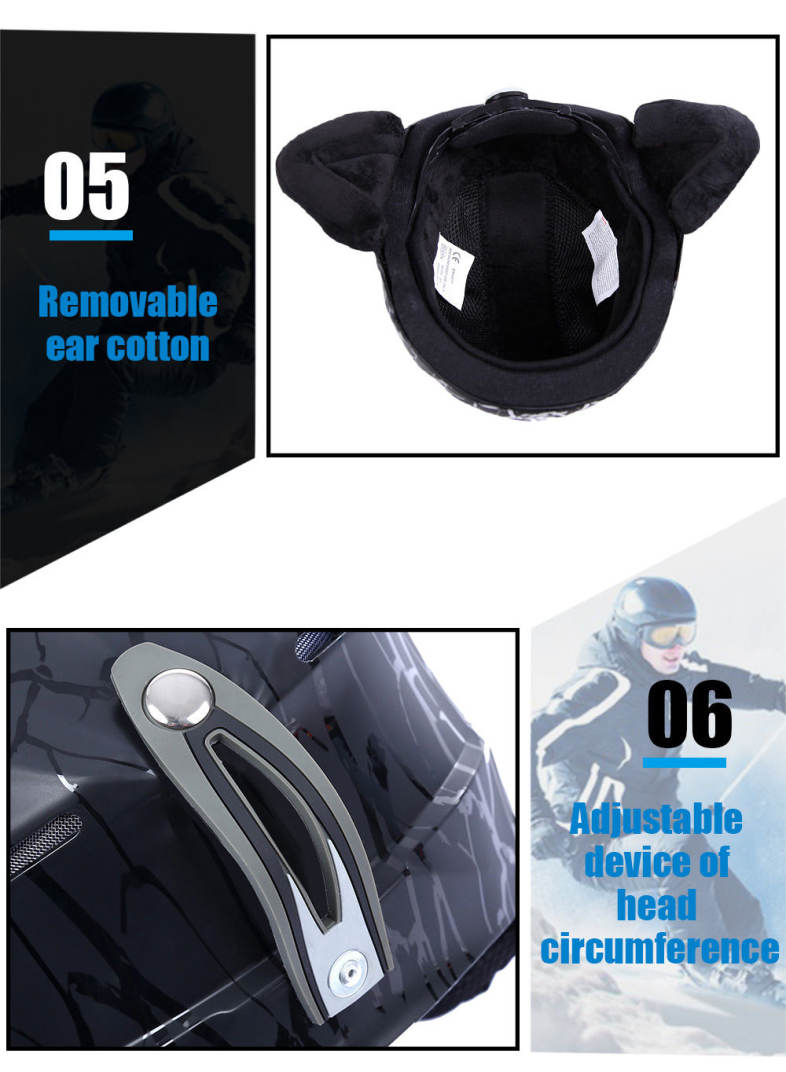 BENICE Cycling Skiing Helmet Outdoor Sport Headgear with Adjustable Buckle