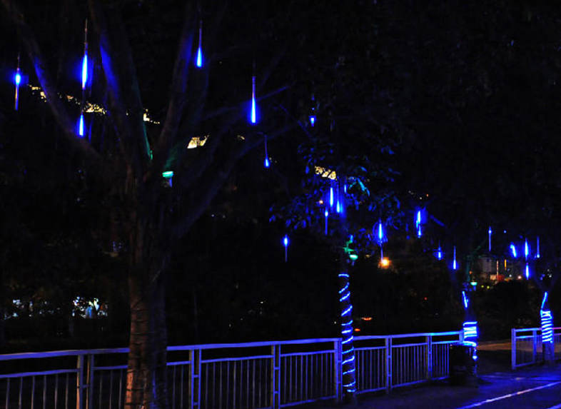 20CM LED Meteor Shower String Light Waterproof Rain Tube Hanging Light for Decoration