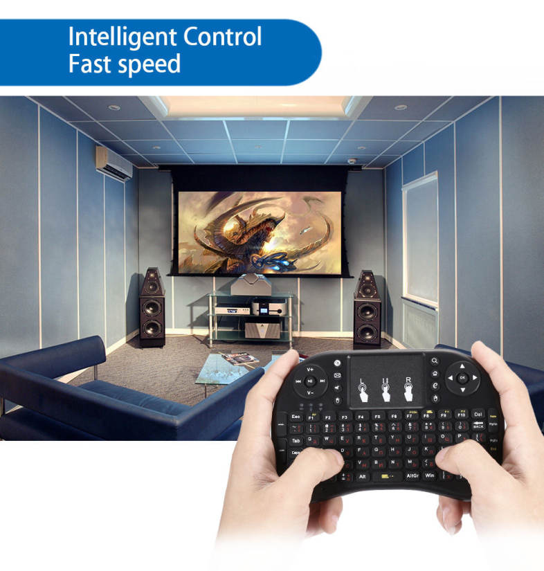 iPazzPort KP - 810 - 21F Multifunction Portable 2.4GHz Wireless QWERTY Keyboard with Touchpad Mouse
