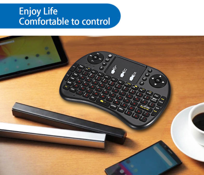 iPazzPort KP - 810 - 21F Multifunction Portable 2.4GHz Wireless QWERTY Keyboard with Touchpad Mouse