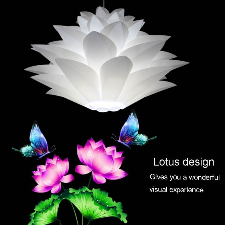 YouOKLight DIY Lotus Shaped Chandelier Ceiling Pendant Lampshade For Home