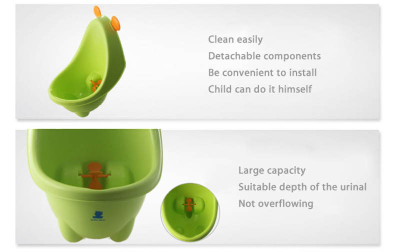 Snow Bear Cute Cartoon Child Standing Type Urinal