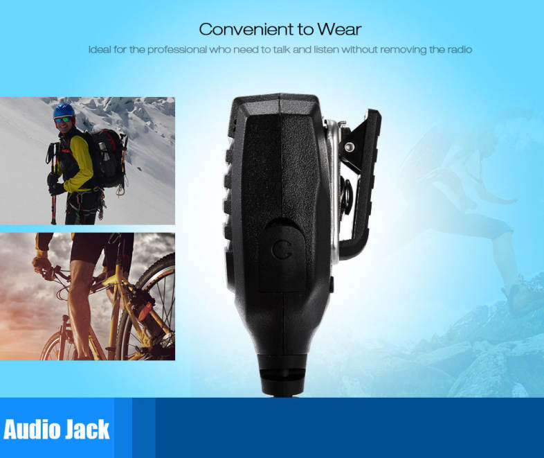 Handheld Waterproof TYT Walkie Talkie Speaker Microphone for MD-380 DM-UVF10 MD-280 MD-390 TC-3000A