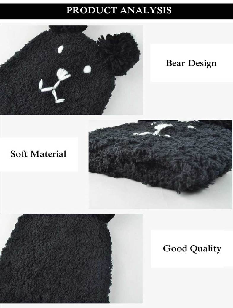 Sweet Bear Design Venonat Warm Knitted Hat for Girls