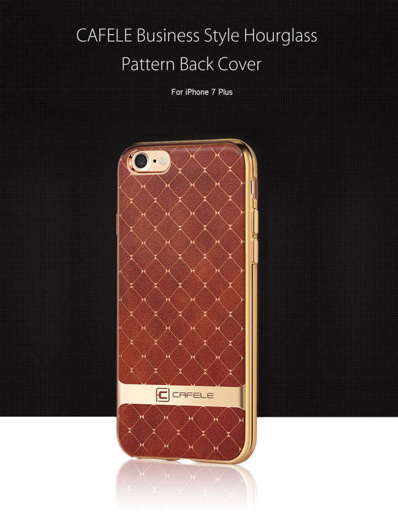 CAFELE Business Style Hourglass Pattern Back Cover for iPhone 7 Plus 5.5 inch